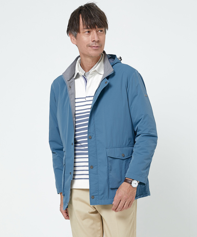 タフタ フード付き マウンテン ジャケット