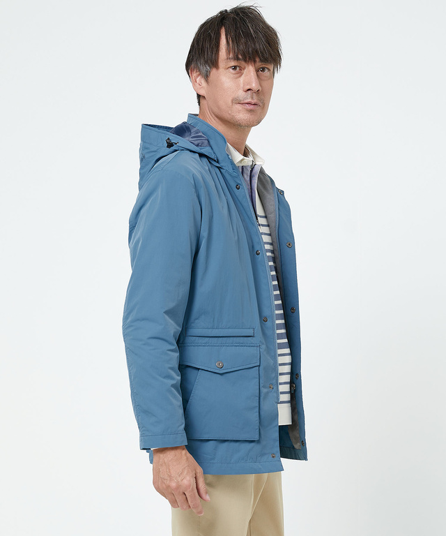 タフタ フード付き マウンテン ジャケット