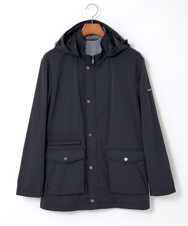タフタ フード付き マウンテン ジャケット