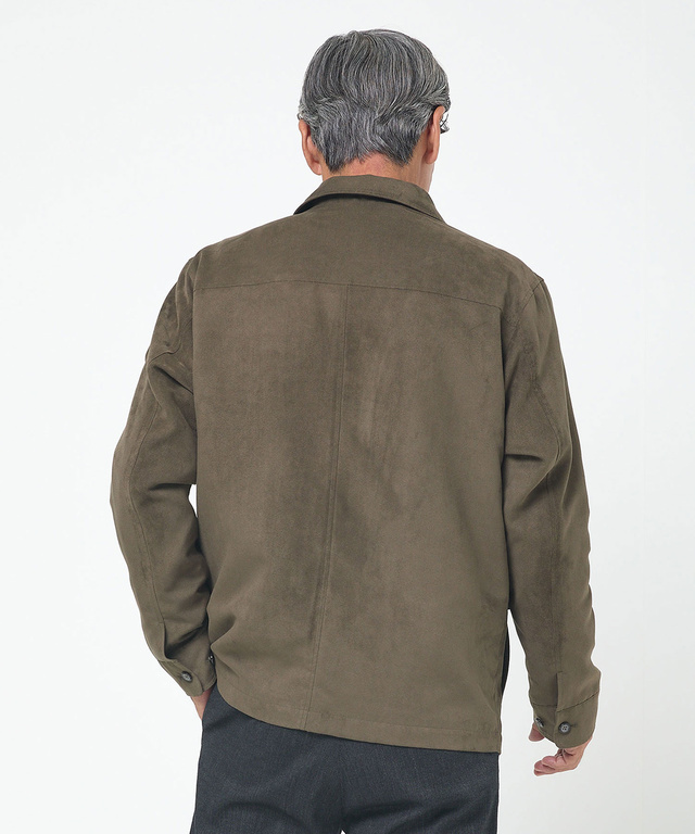 ステンカラー 微起毛 ブルゾン