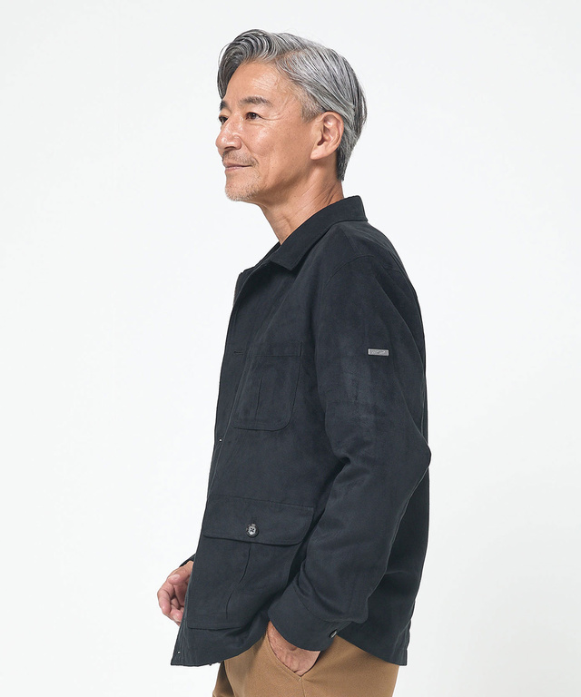 ステンカラー 微起毛 ブルゾン