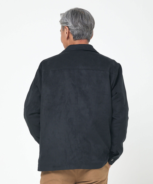 ステンカラー 微起毛 ブルゾン