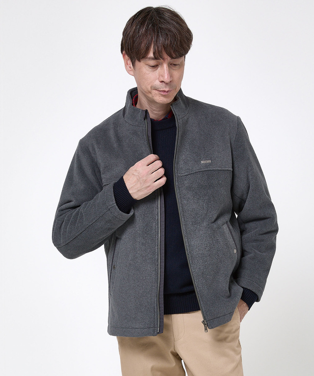 フリース スタンドカラー ジャケット