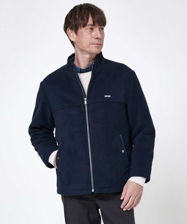 フリース スタンドカラー ジャケット