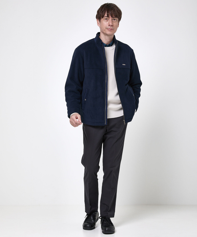 フリース スタンドカラー ジャケット