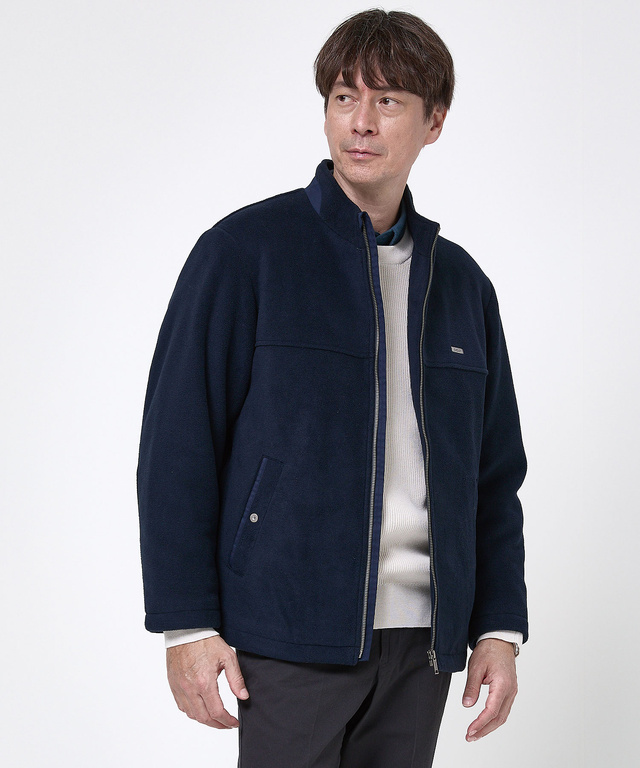 フリース スタンドカラー ジャケット