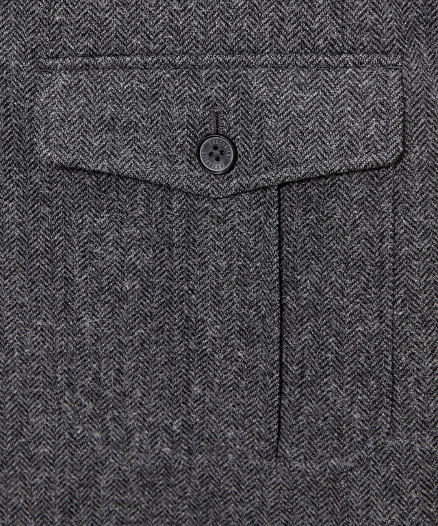 ウールライク ヘリンボーン ジャケット