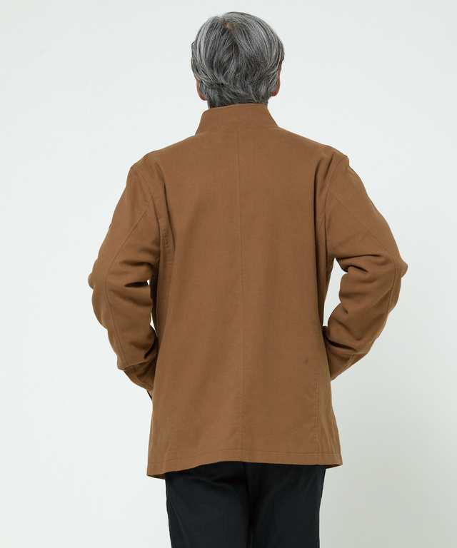 ジャージーメルトン スタンドカラー ジャケット