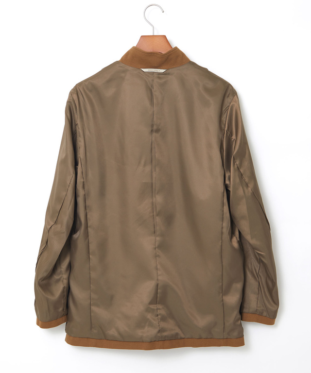 ジャージーメルトン スタンドカラー ジャケット