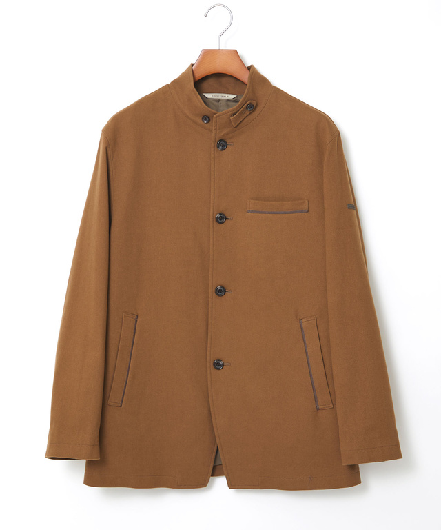 ジャージーメルトン スタンドカラー ジャケット