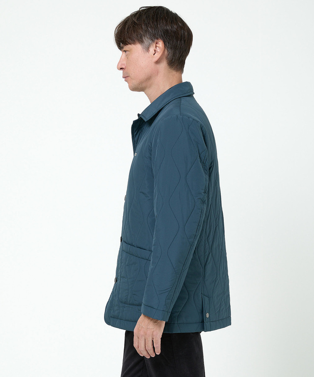 キルティング ステンカラー ジャケット