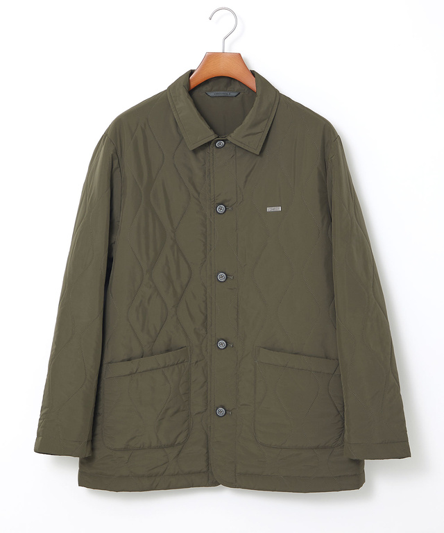 キルティング ステンカラー ジャケット