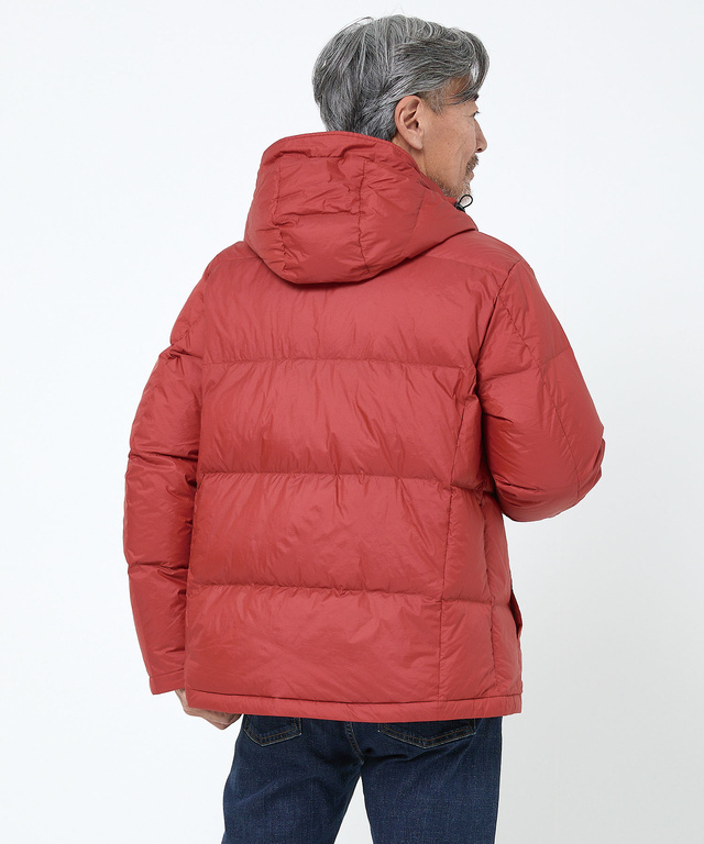 フード付き  スタンドカラー ダウンジャケット