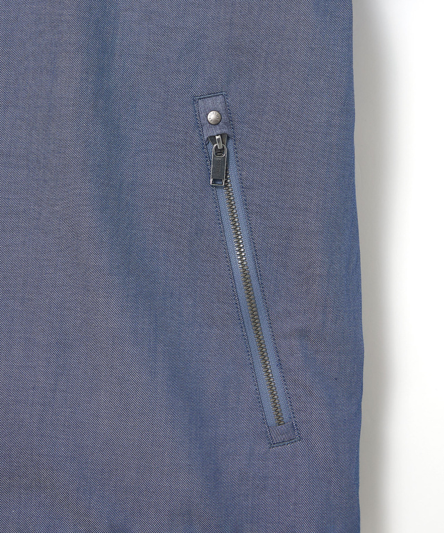 シャンブレーツイル ジップ ブルゾン【吸汗速乾】