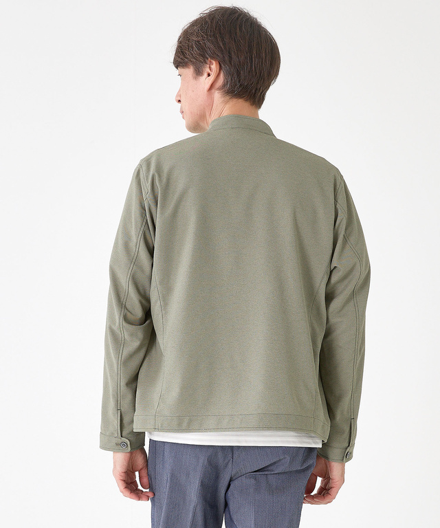 カラミ織り ストレッチ ブルゾン