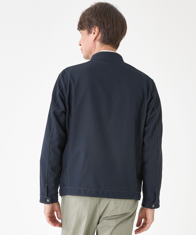 カラミ織り ストレッチ ブルゾン