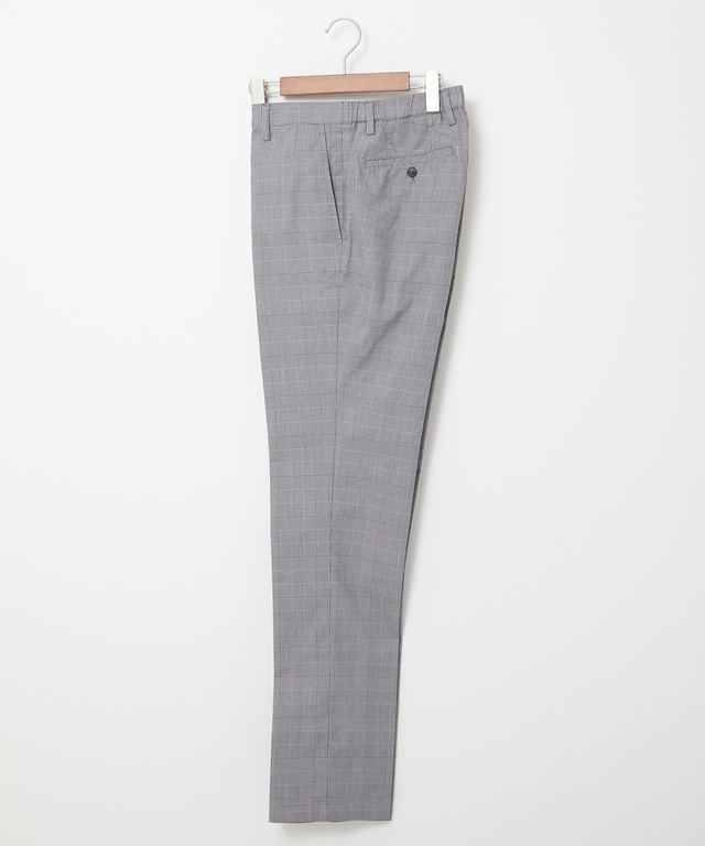 チェック柄 ストレッチ パンツ