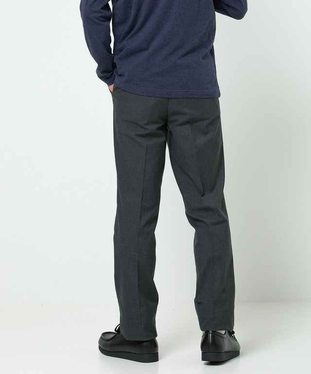 千鳥柄 微起毛 タックパンツ