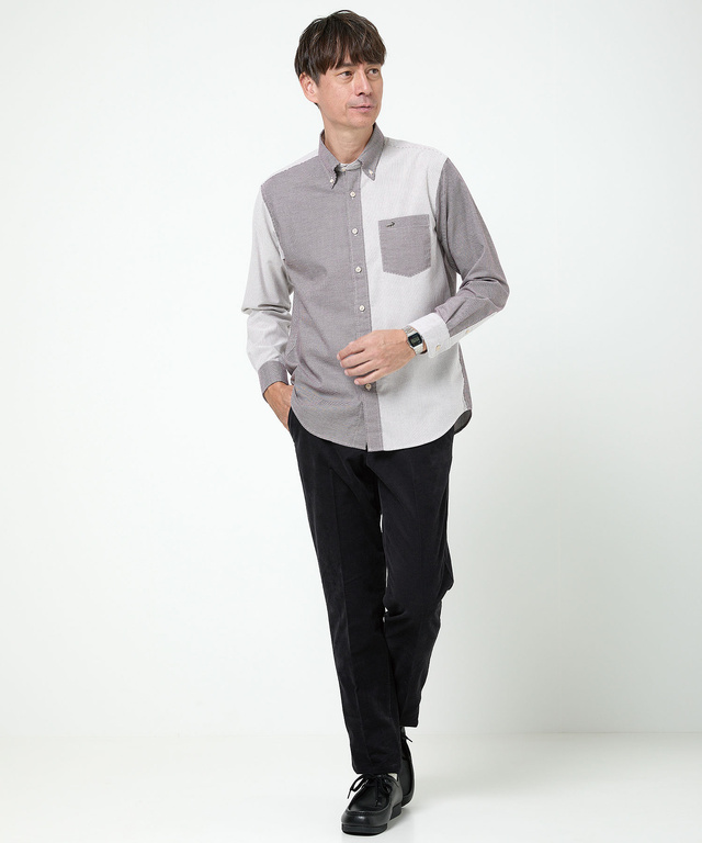 裏起毛 テーパード パンツ