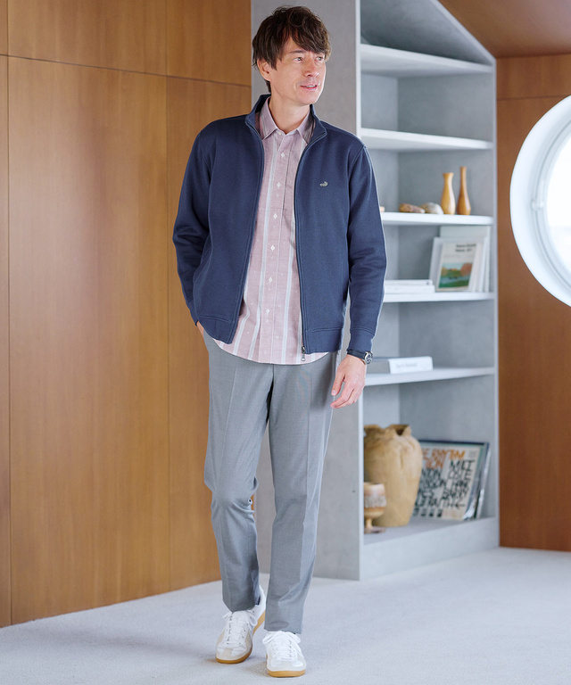 杢調 ストレッチ イージーパンツ