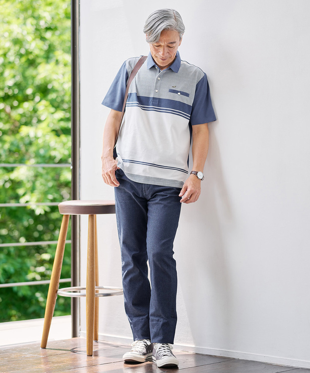 ストレッチ 5P デニムパンツ【接触冷感】