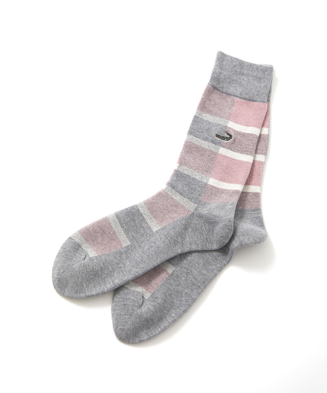 ブロック切り替え グラデーション ソックス