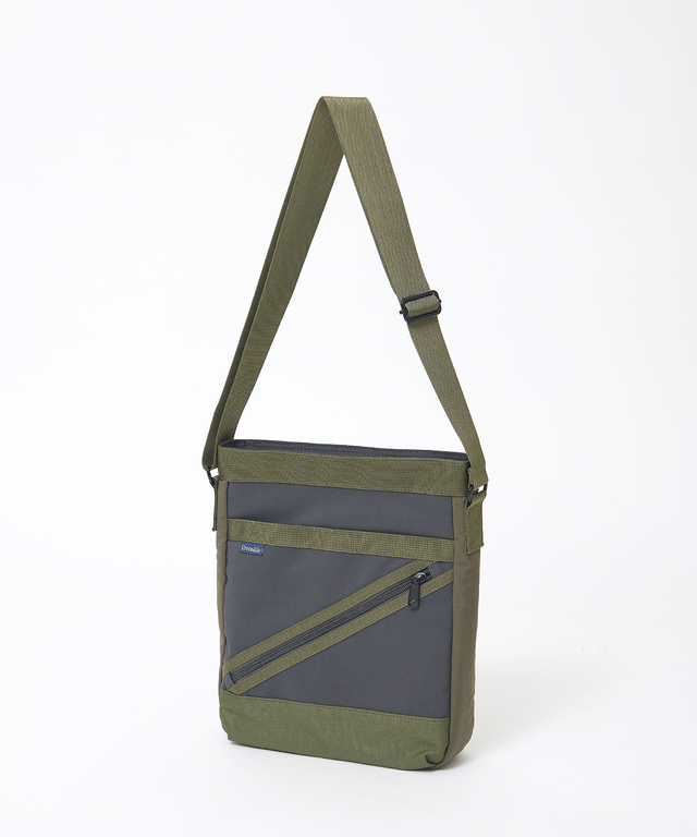 ナイロン ジップデザイン ショルダーバッグ