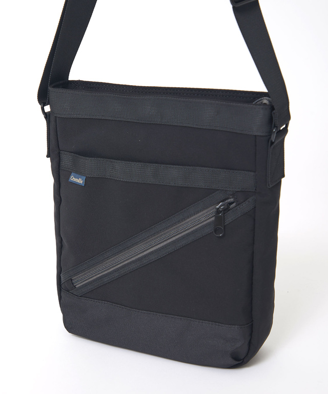 ナイロン ジップデザイン ショルダーバッグ