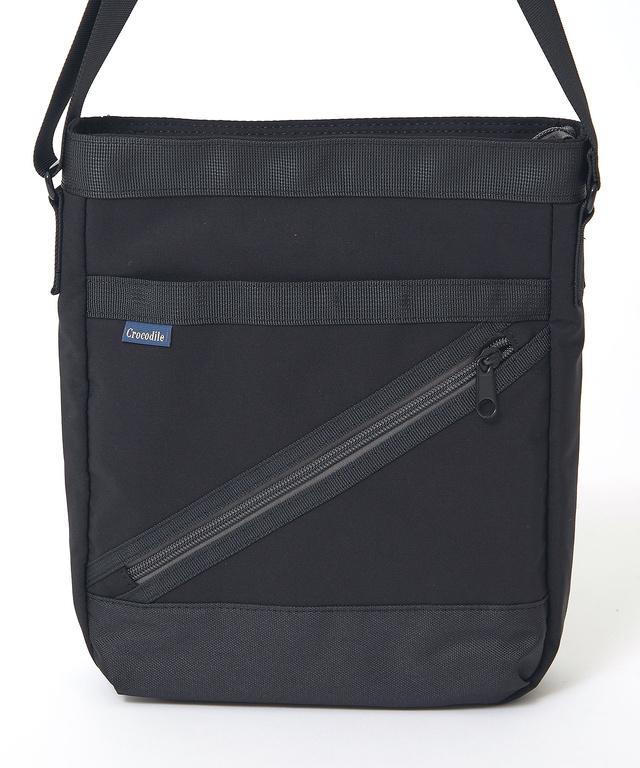 ナイロン ジップデザイン ショルダーバッグ