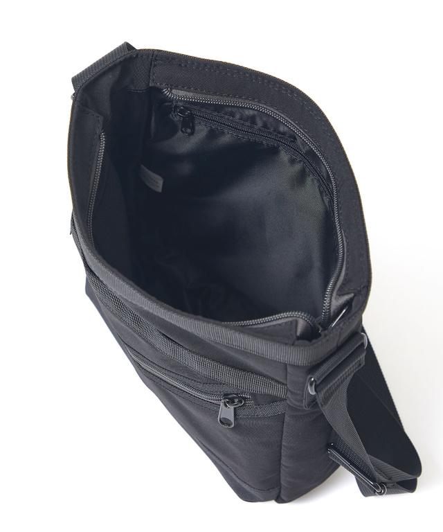 ナイロン ジップデザイン ショルダーバッグ
