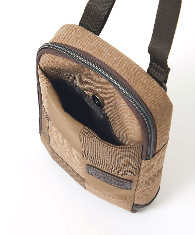 パッチワーク 配色 ミニショルダーバッグ