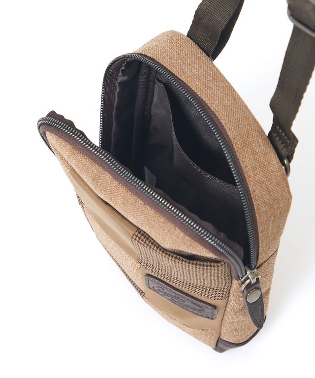 パッチワーク 配色 ミニショルダーバッグ