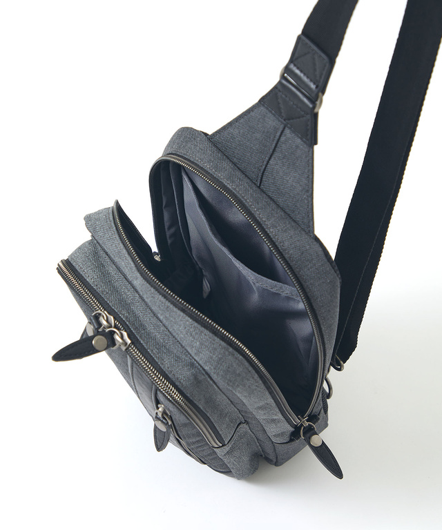 バイカラー ボディ バッグ