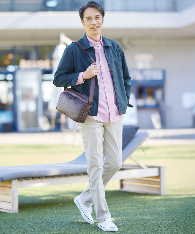 合成皮革 ミドルショルダー バッグ