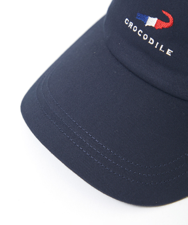 トリコロール ロゴ刺繍 キャップ