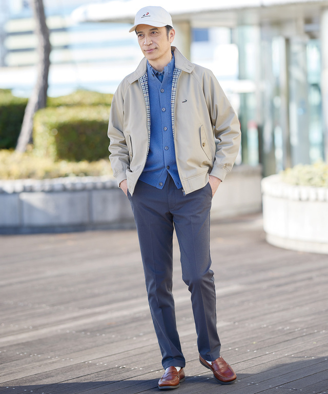 トリコロール ロゴ刺繍 キャップ