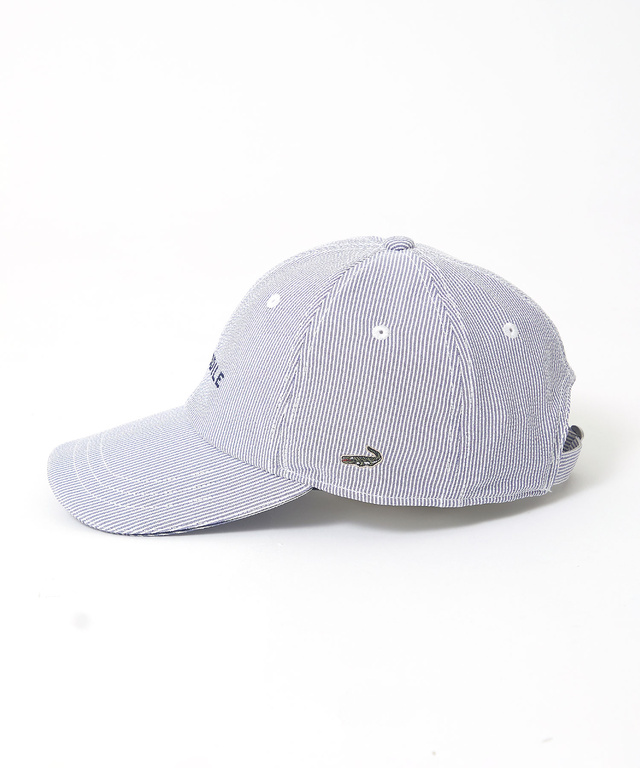 シアサッカー ロゴ刺繍 キャップ【UV加工】