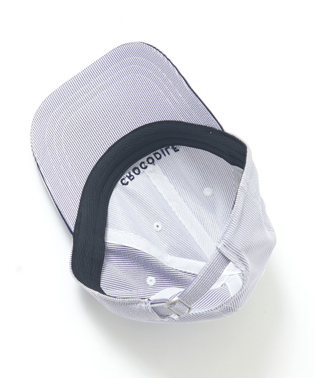 シアサッカー ロゴ刺繍 キャップ【UV加工】