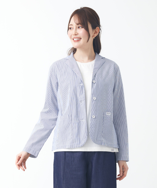 ストライプ シャツ ジャケット