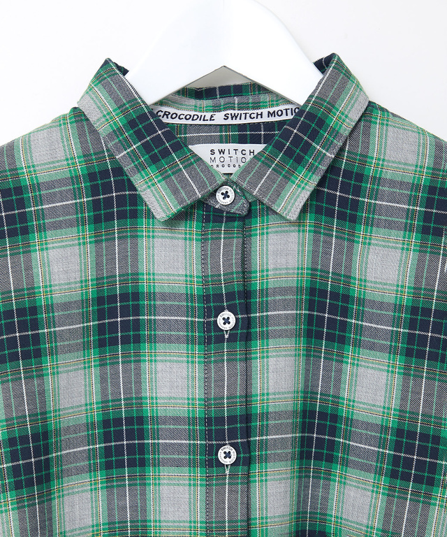 ポケット付き コットン 接結起毛  ブラウス