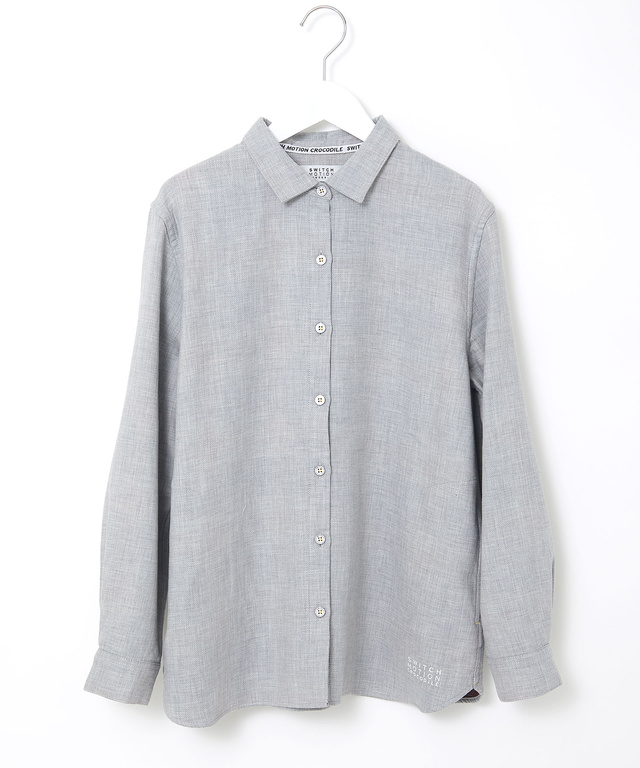 ポケット付き コットン 接結起毛  ブラウス