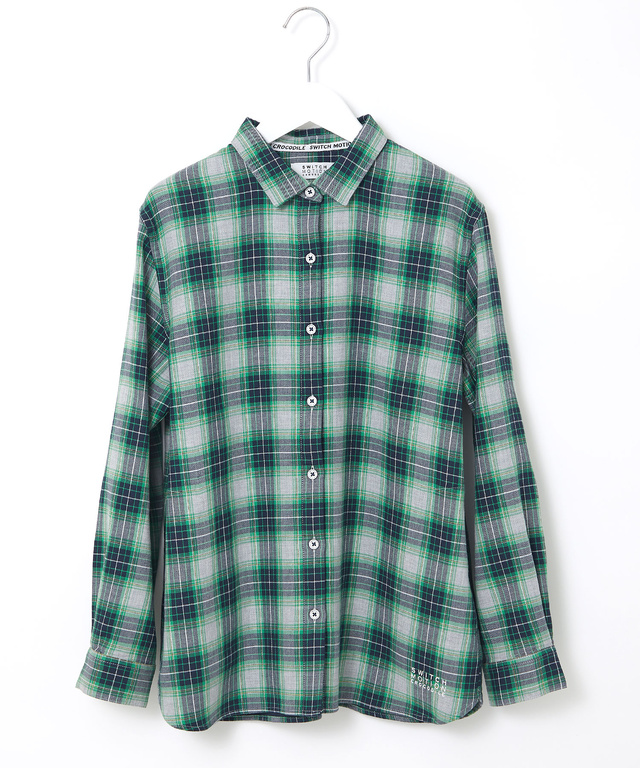 ポケット付き コットン 接結起毛  ブラウス