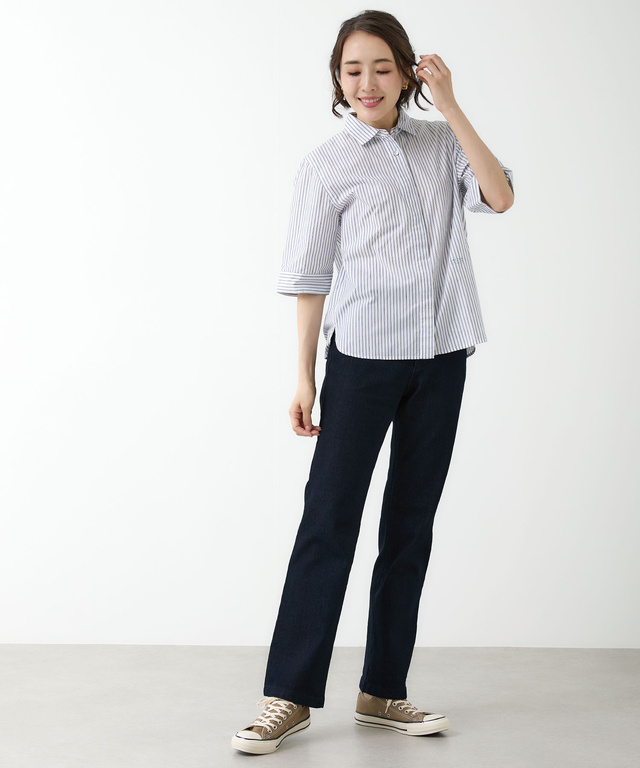 ストライプ柄 デザイン ブラウス