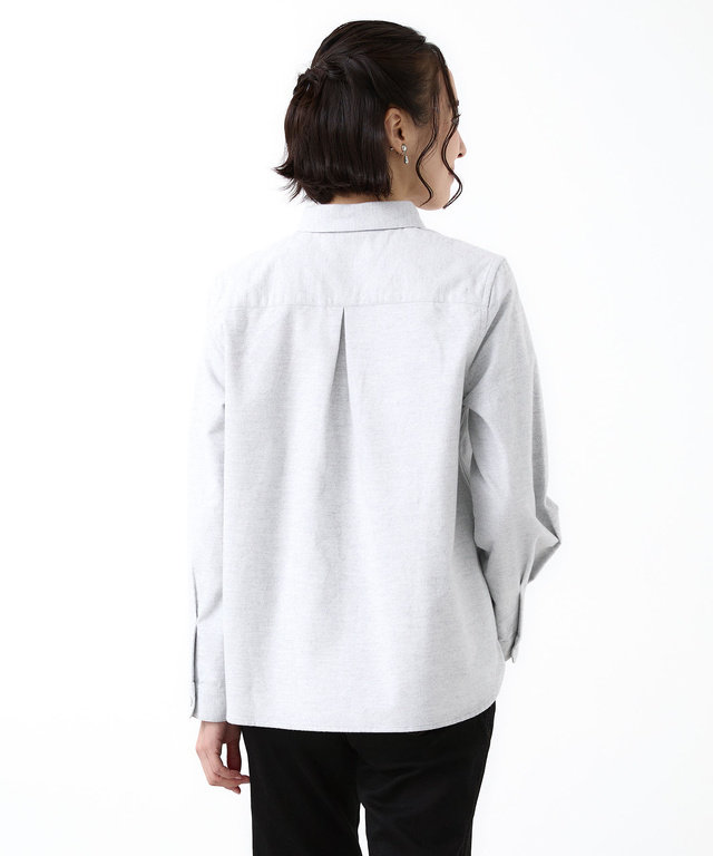 フランネル コットン ブラウス