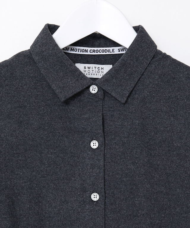 フランネル コットン ブラウス