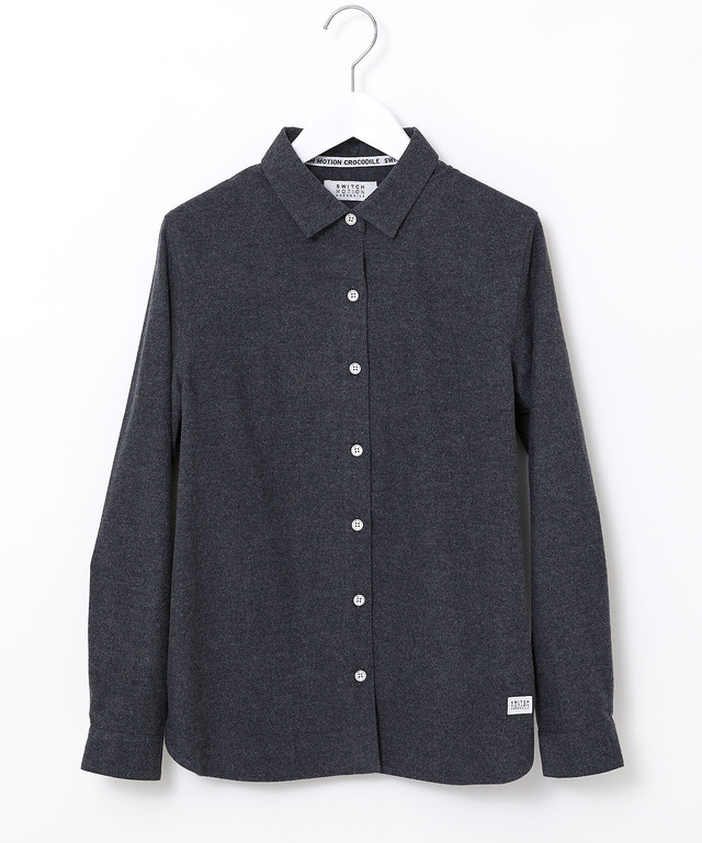 フランネル コットン ブラウス