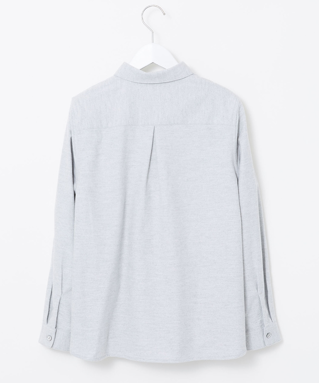 フランネル コットン ブラウス