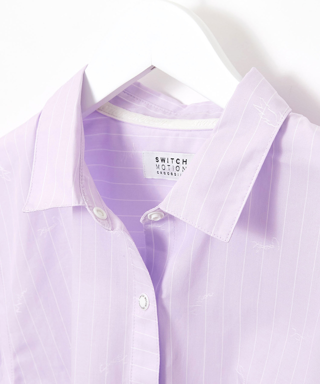 ワニ ドビー ジャカード ブラウス