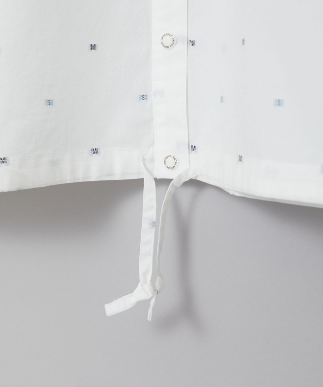 ロゴ ジャカードドビー ブラウス