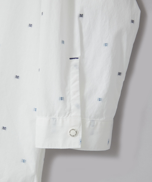 ロゴ ジャカードドビー ブラウス